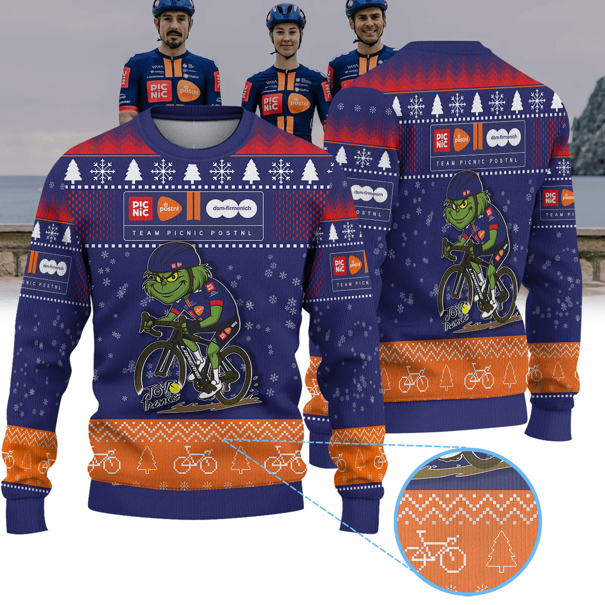 TEAM PICNIC POSTNL× Grinch Christmas Ugly Sweater