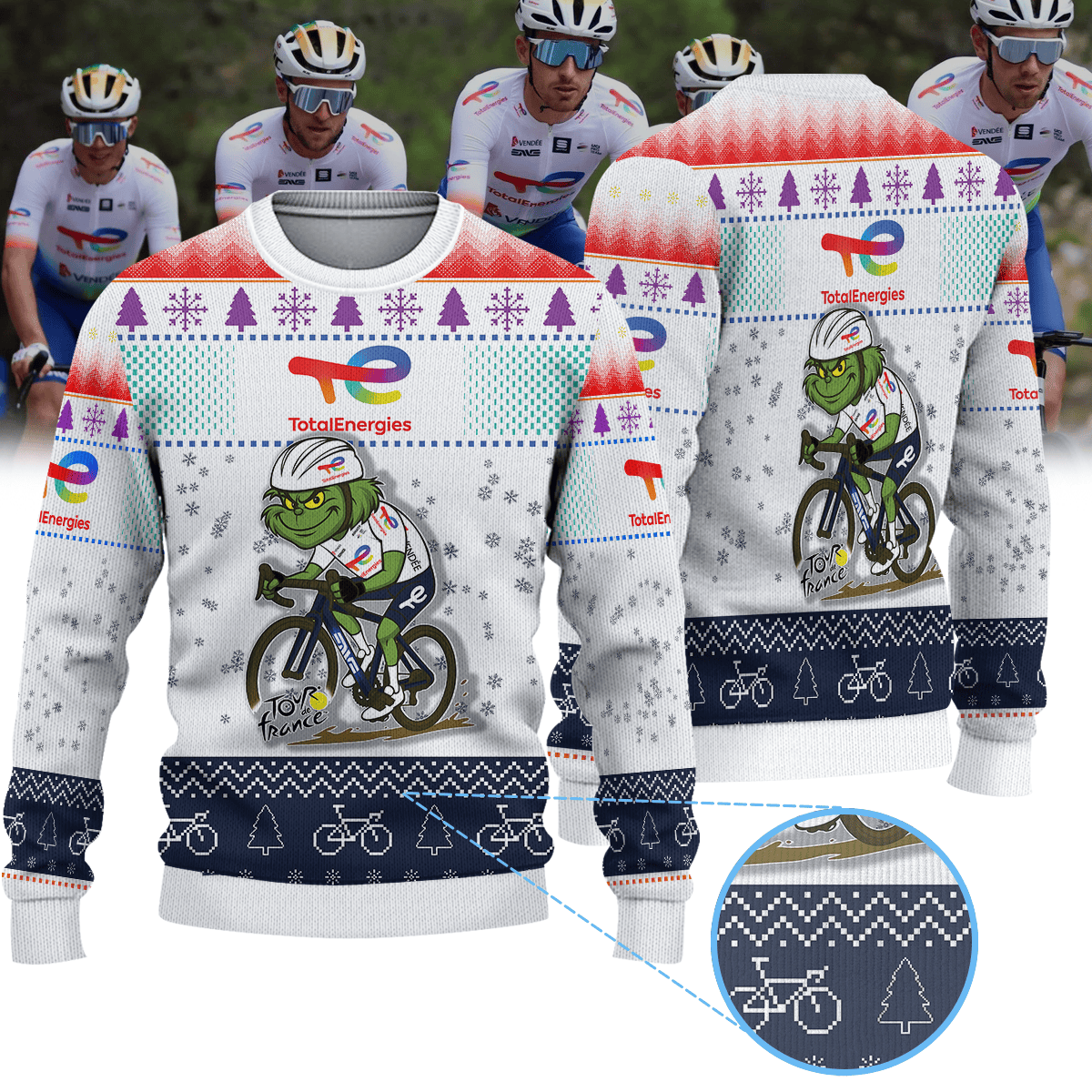 TOTALENERGIES × Grinch Christmas Ugly Sweater