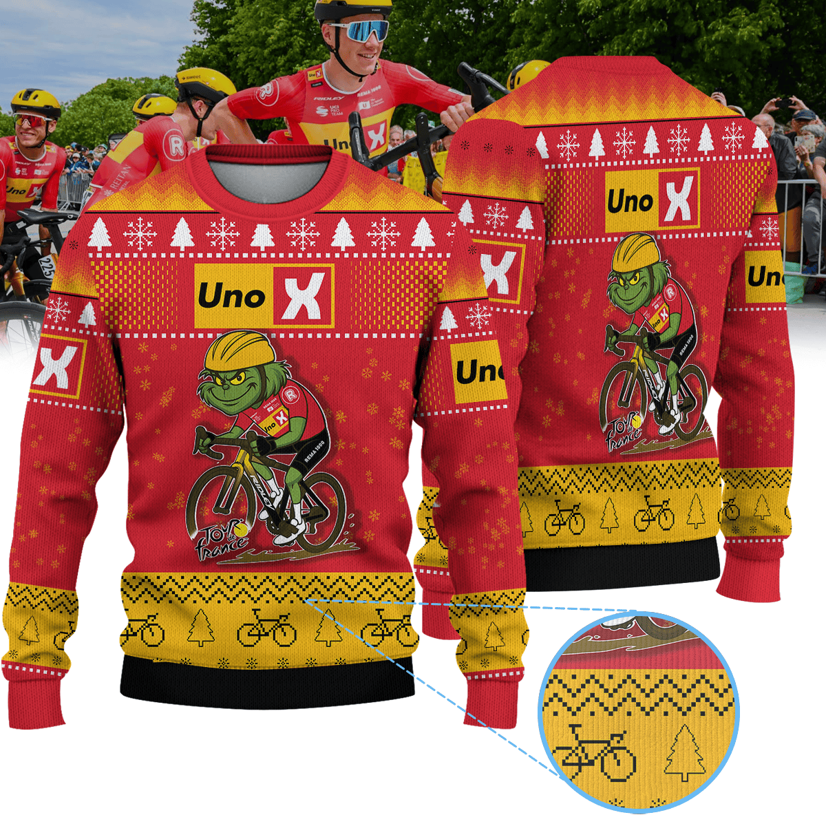 UNO X MOBILITY × Grinch Christmas Ugly Sweater