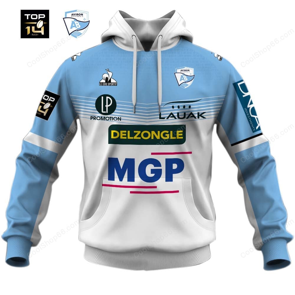 Aviron Bayonnais Top 14 Home Jersey Style Shirts | 3D Apparel Hoodie, Kid Hoodie, T Shirt, Zip Hoodie, Sweatshirt