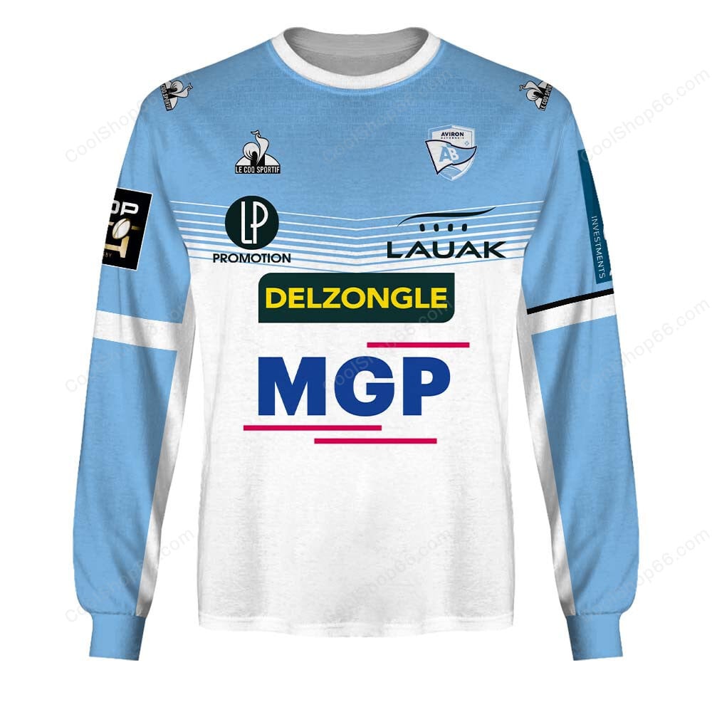 Aviron Bayonnais Top 14 Home Jersey Style Shirts | 3D Apparel Hoodie, Kid Hoodie, T Shirt, Zip Hoodie, Sweatshirt