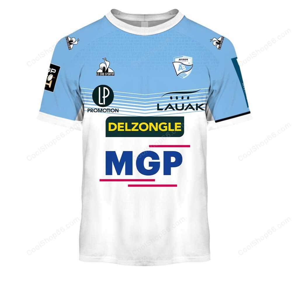 Aviron Bayonnais Top 14 Home Jersey Style Shirts | 3D Apparel Hoodie, Kid Hoodie, T Shirt, Zip Hoodie, Sweatshirt