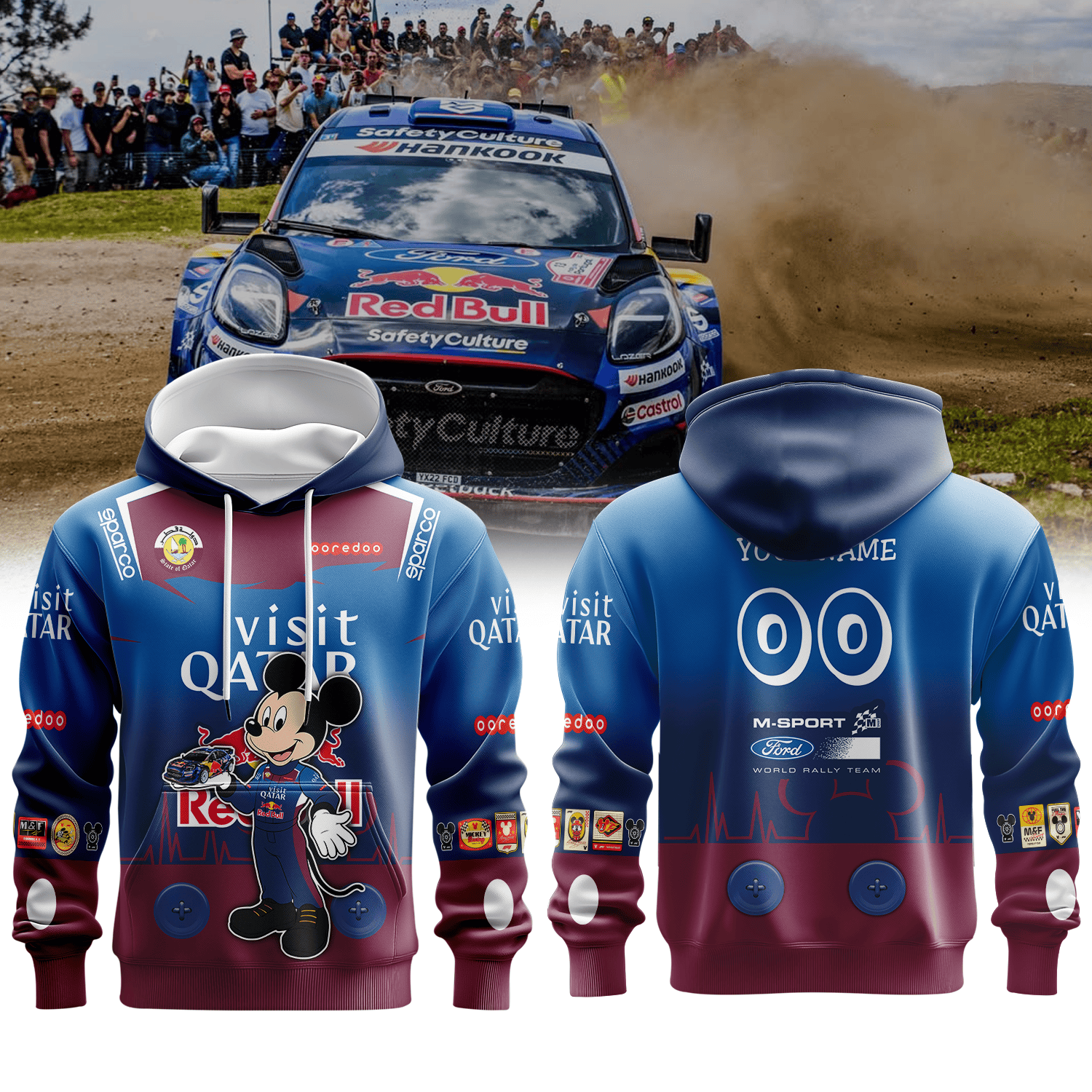 M SPORT FORD WORLD RALLY TEAM II × Mickey Premium 3D Racing Apparel