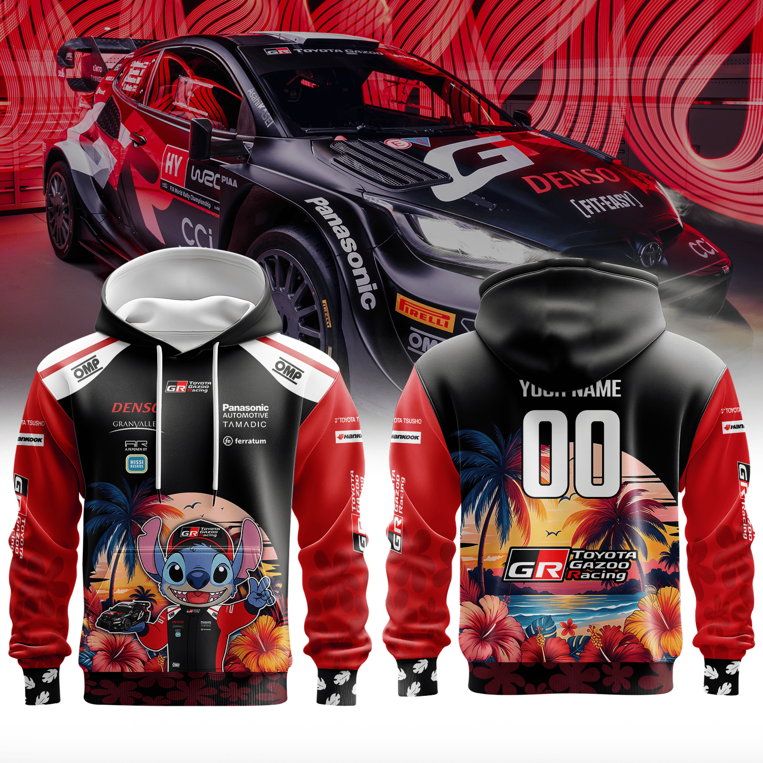 TOYOTA GAZOO RACING WORLD RALLY TEAM × Stitch Premium 3D Racing Apparel