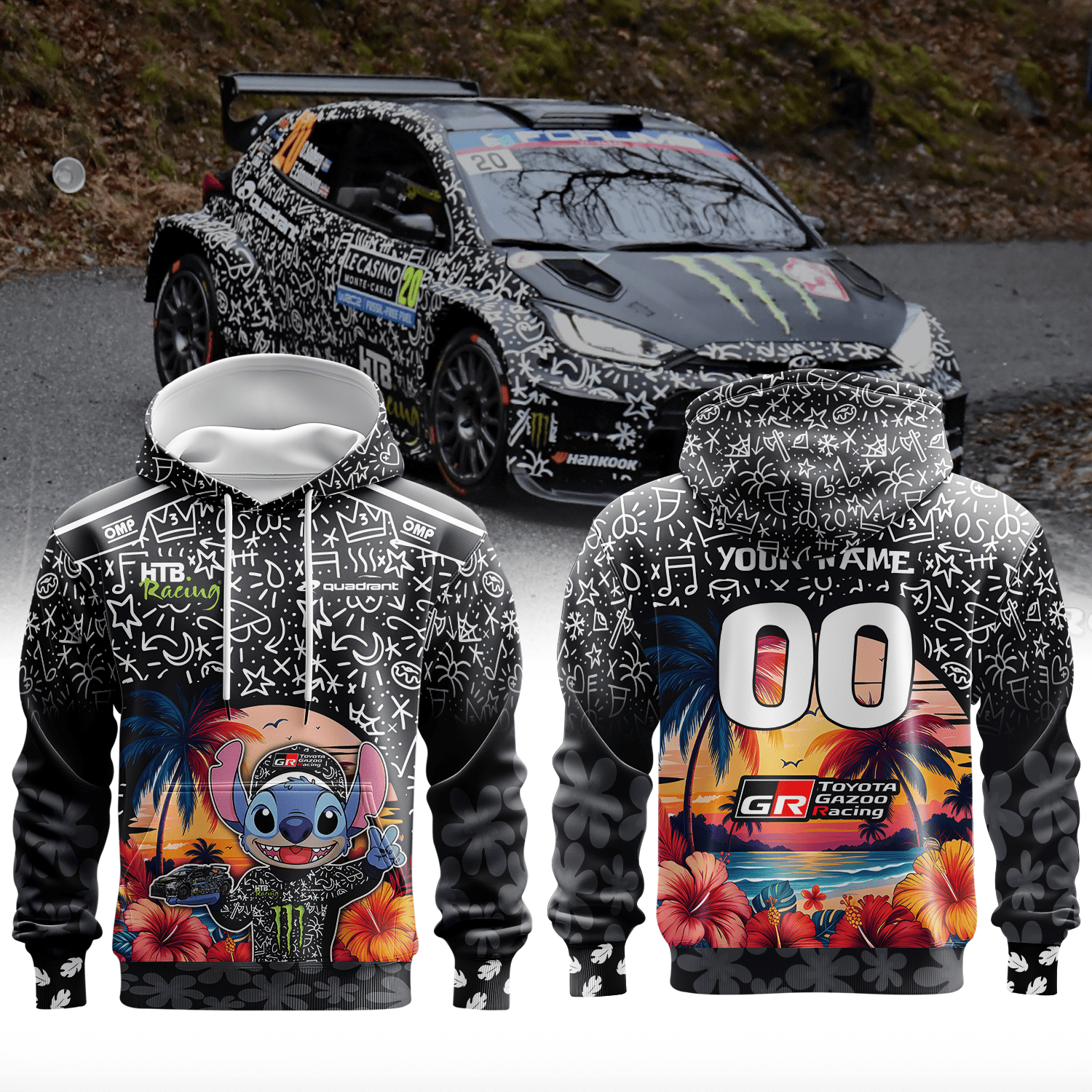 TOYOTA GAZOO RACING WORLD RALLY TEAM III× Stitch Premium 3D Racing Apparel