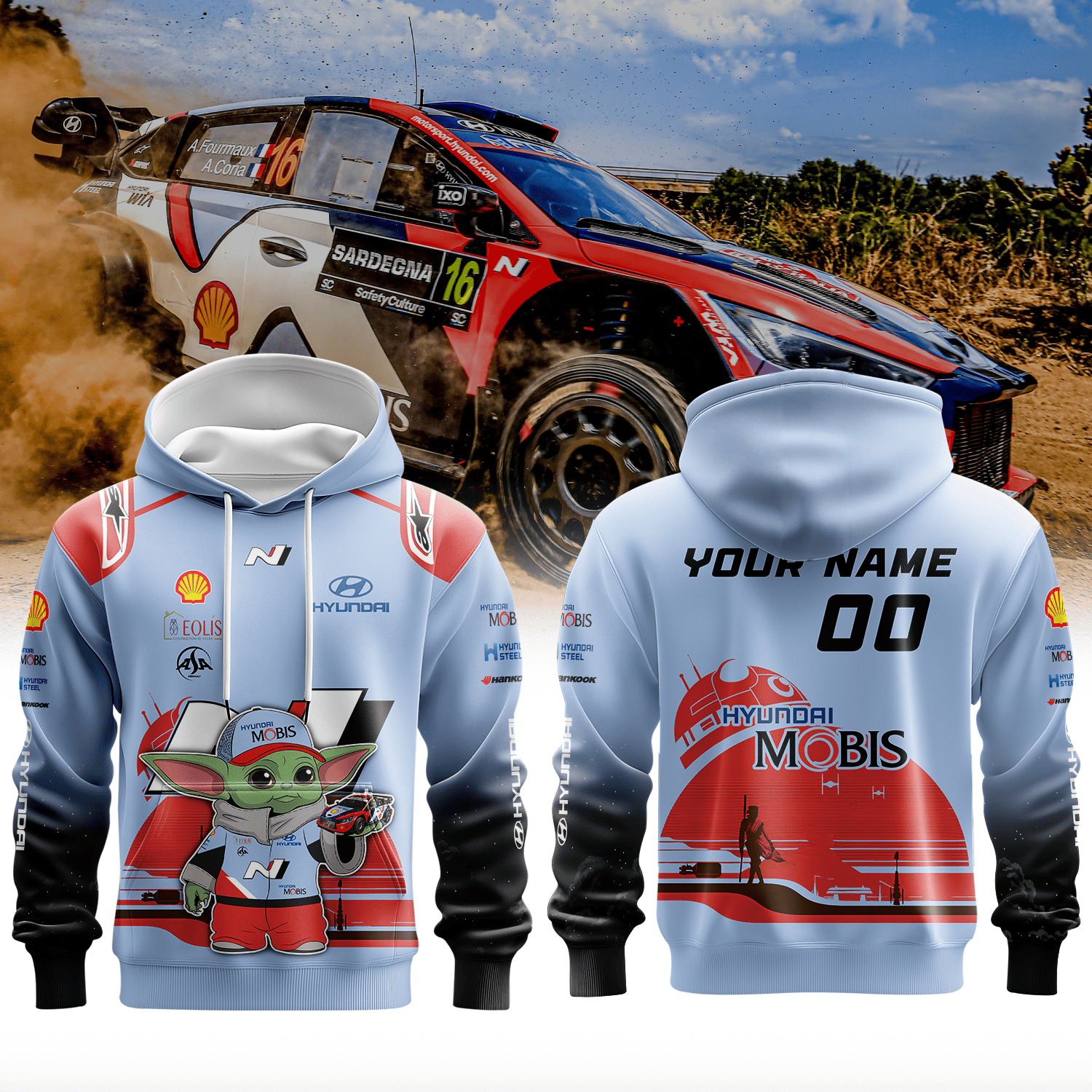 HYUNDAI SHELL MOBIS WORLD RALLY TEAM × YODA Premium 3D Racing Apparel