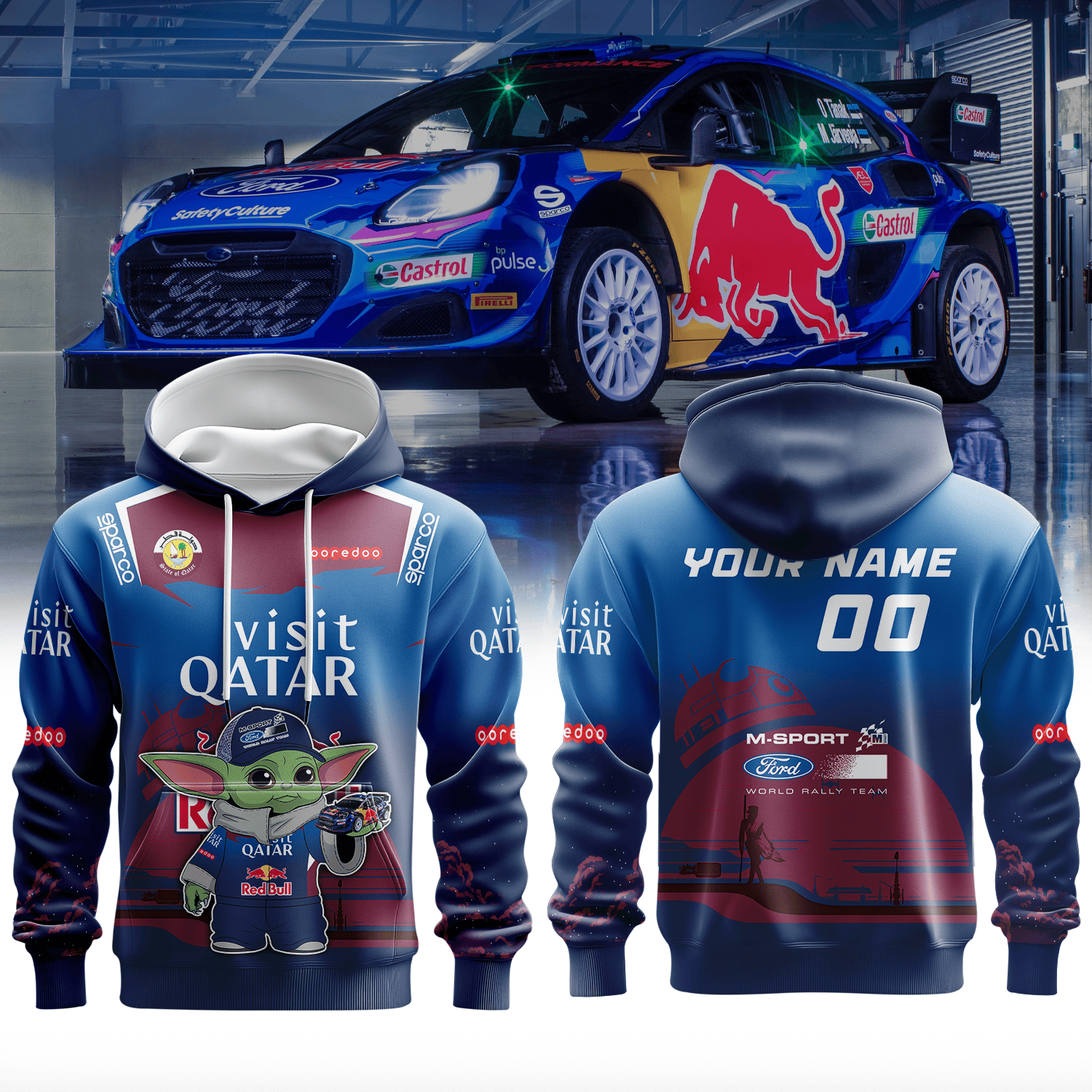 M SPORT FORD WORLD RALLY TEAM II × YODA Premium 3D Racing Apparel