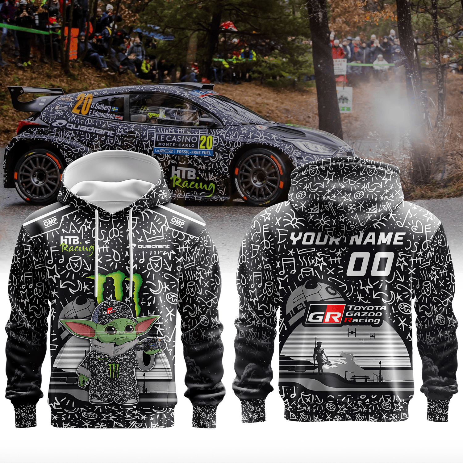 TOYOTA GAZOO RACING WORLD RALLY TEAM III× YODA Premium 3D Racing Apparel