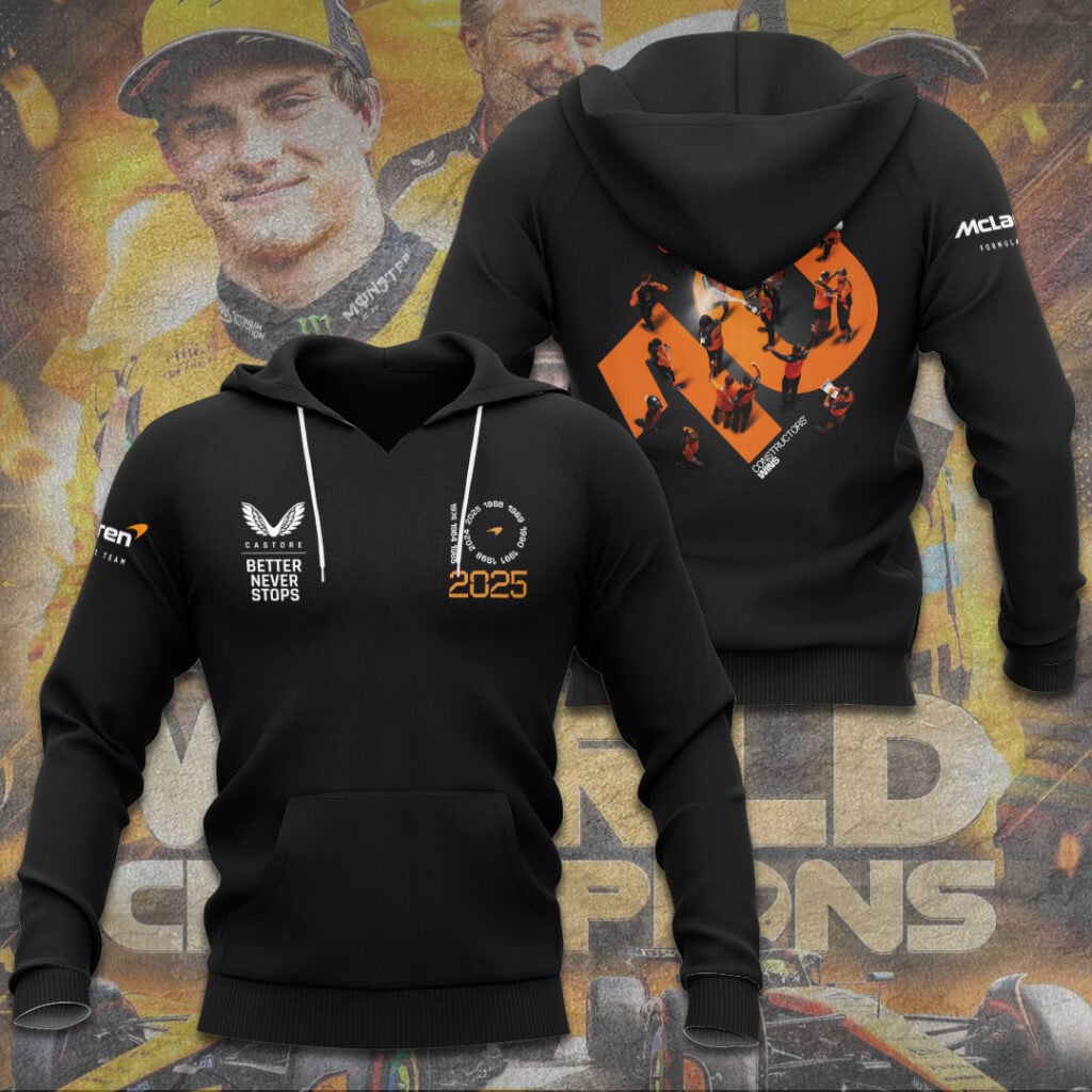 McLaren Formula 1 Team 2025 Constructors’ 10 Times 3D Apparel