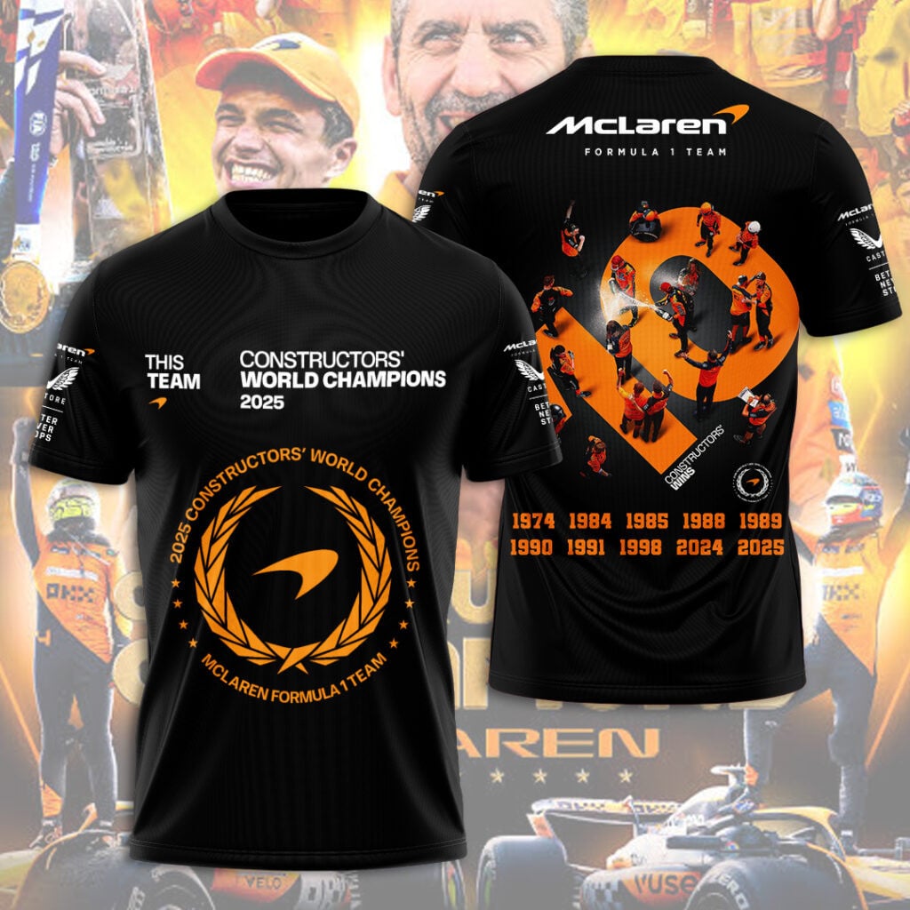 McLaren 2025 Constructors’ Champions 3D Apparel III