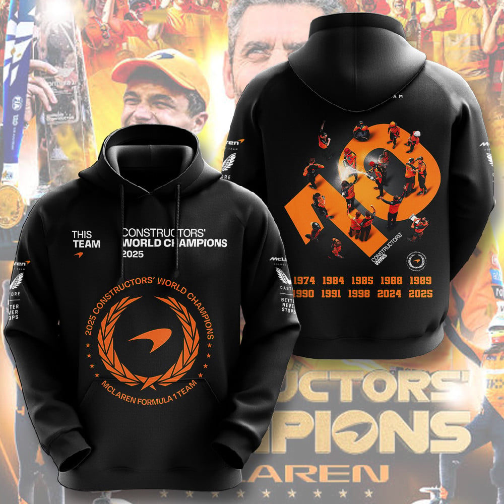 McLaren 2025 Constructors’ Champions 3D Apparel III