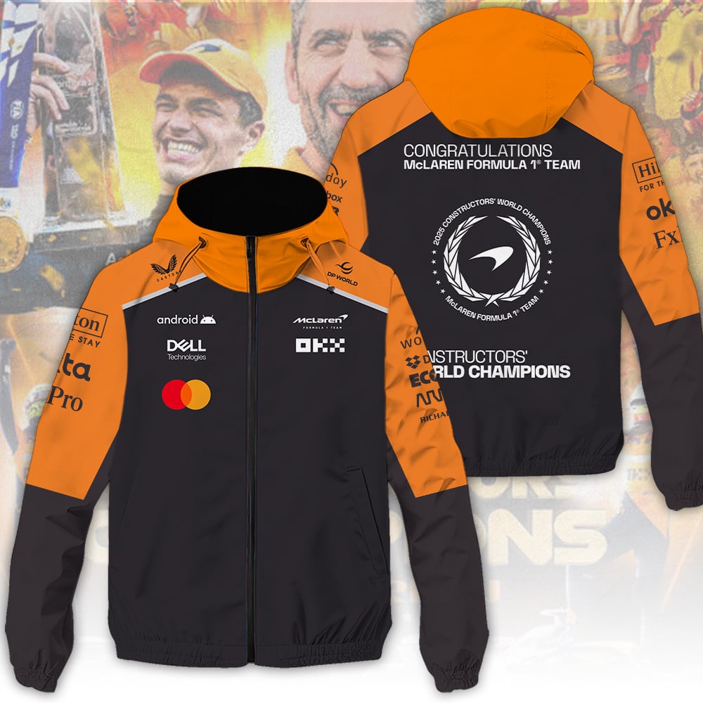McLaren Formula 1 Team 2025 3D Windbreaker Jacket