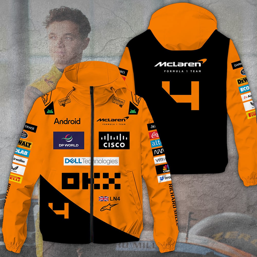 Mclaren x Lando Norris 3D Windbreaker Jacket