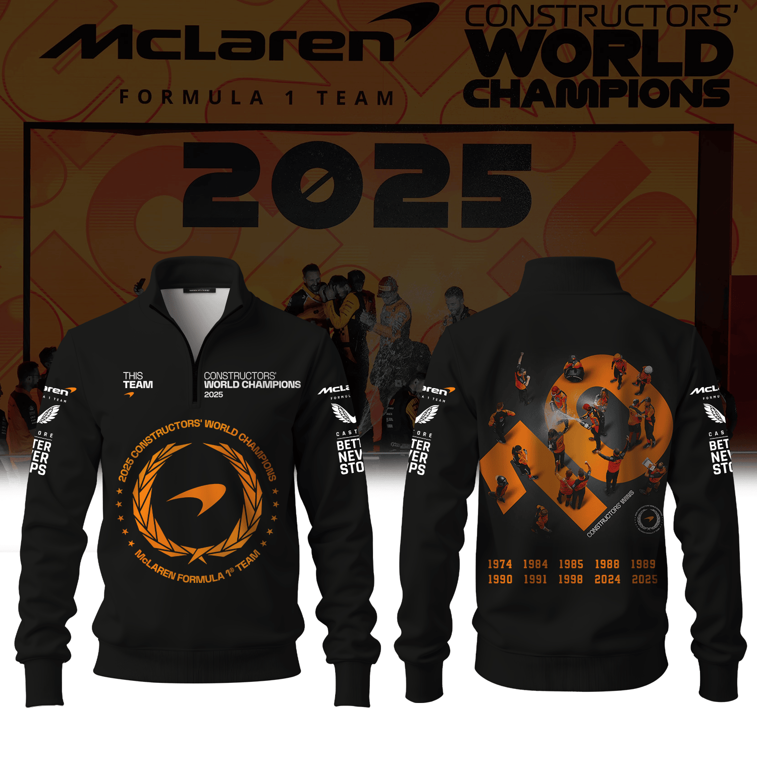 McLaren Quarter Zip Long Sleeve | Papaya Special Edition
