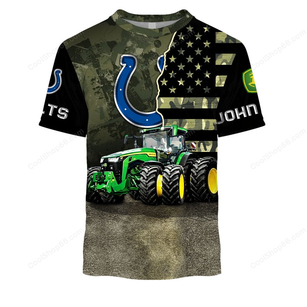 Indianapolis Colts x John Deere Hoodie | Funny Green Character Premium Hoodie