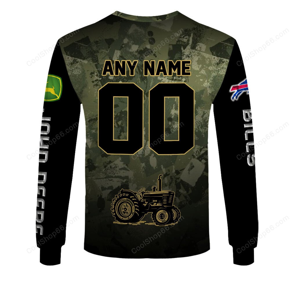 Buffalo Bills x John Deere Hoodie | Funny Green Character Premium Hoodie