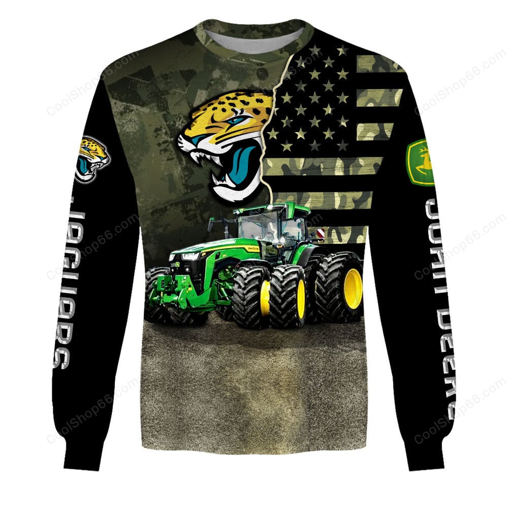 Jacksonville Jaguars x John Deere Hoodie | Funny Green Character Premium Hoodie