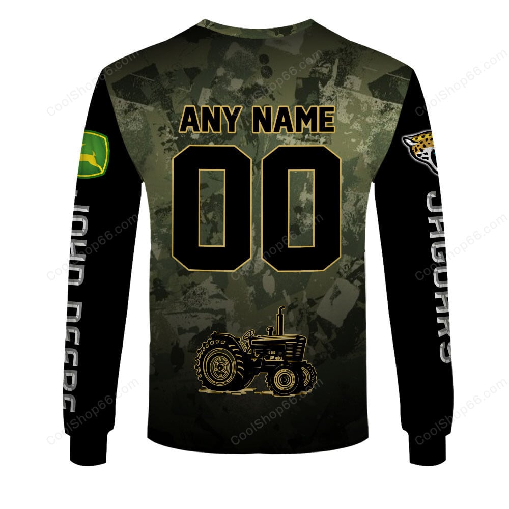 Jacksonville Jaguars x John Deere Hoodie | Funny Green Character Premium Hoodie