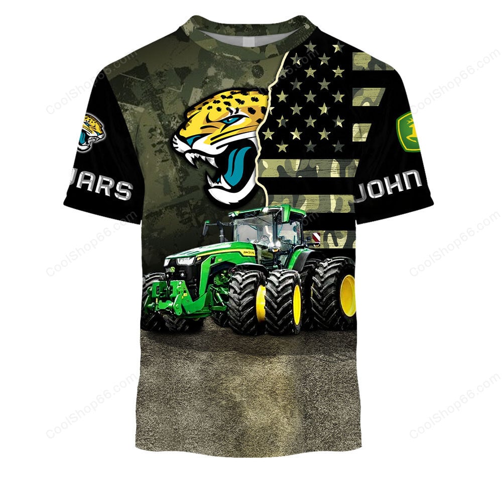 Jacksonville Jaguars x John Deere Hoodie | Funny Green Character Premium Hoodie