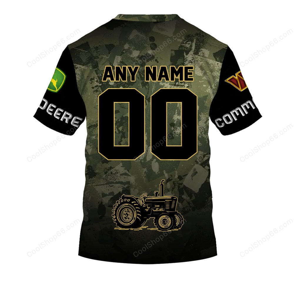 Washington Commanders x John Deere Hoodie | Funny Green Character Premium Hoodie