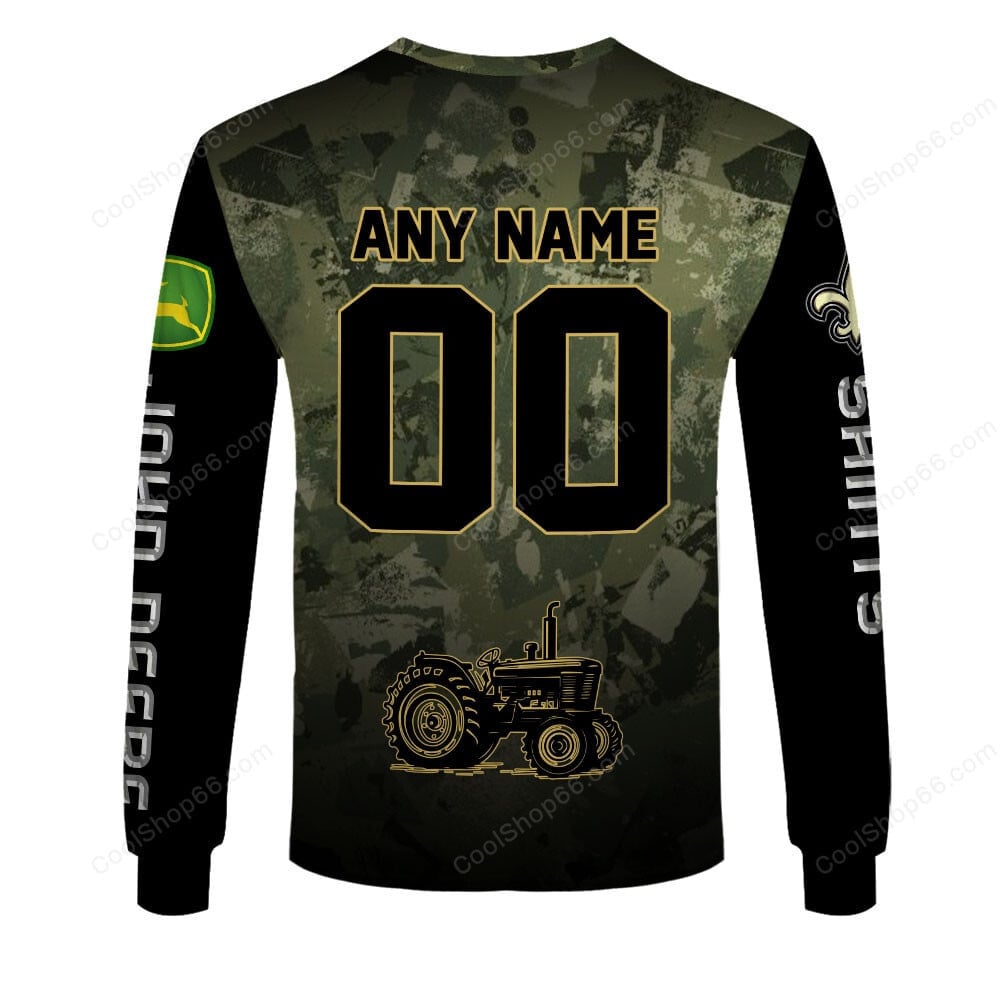 New Orleans Saints x John Deere Hoodie | Funny Green Character Premium Hoodie