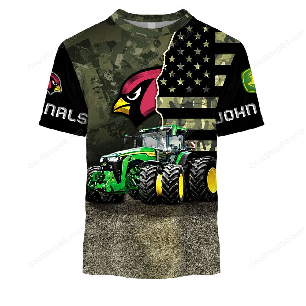 Arizona Cardinals x John Deere Hoodie | Funny Green Character Premium Hoodie