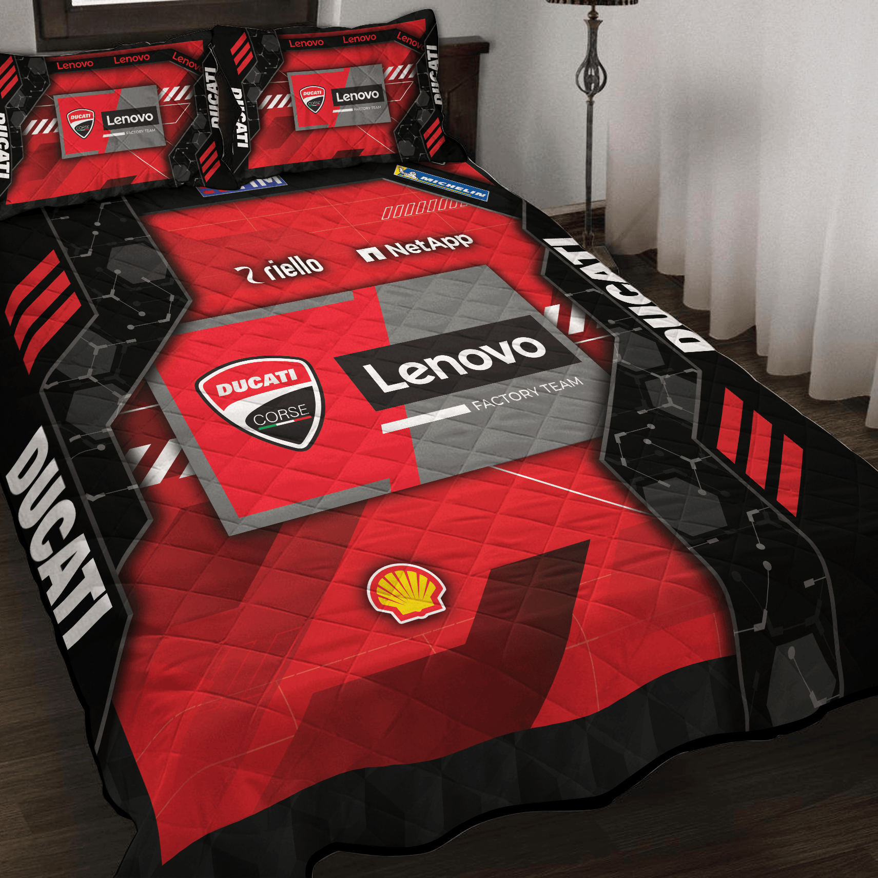 Ducati Lenovo Team Inspired Full Bedding Set