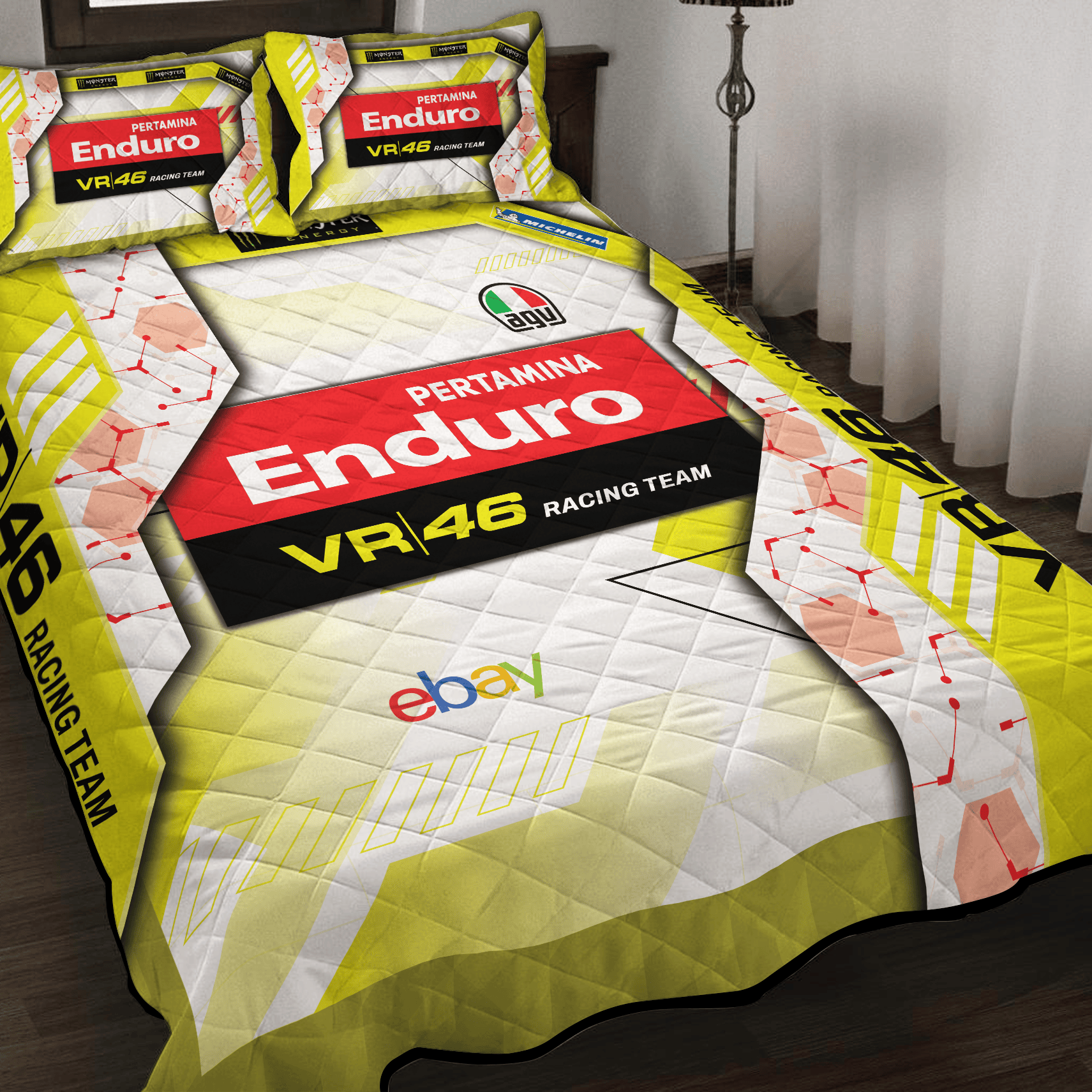 Pertamina Enduro VR46 Racing Team Inspired Full Bedding Set
