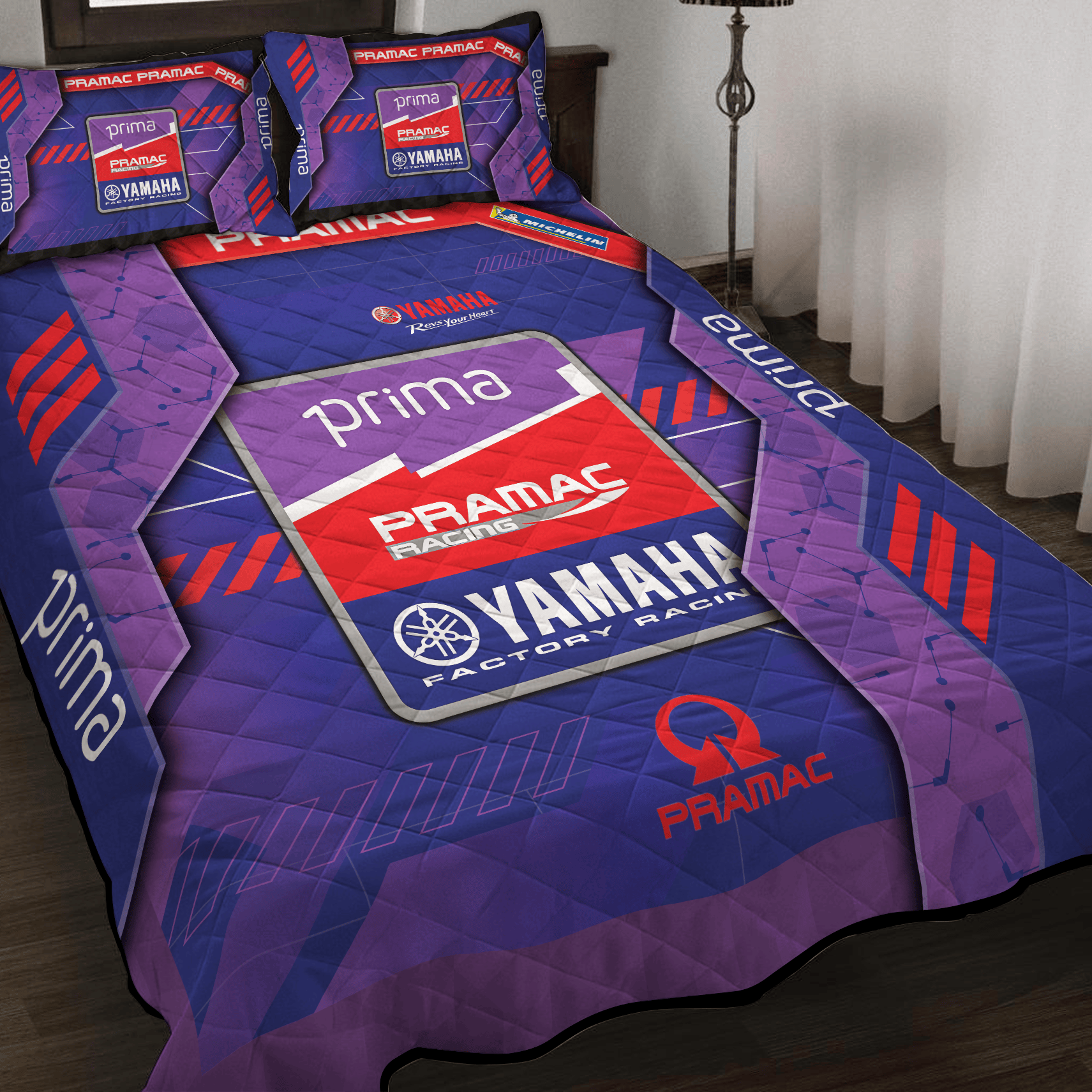 Prima Pramac Yamaha Inspired Full Bedding Set