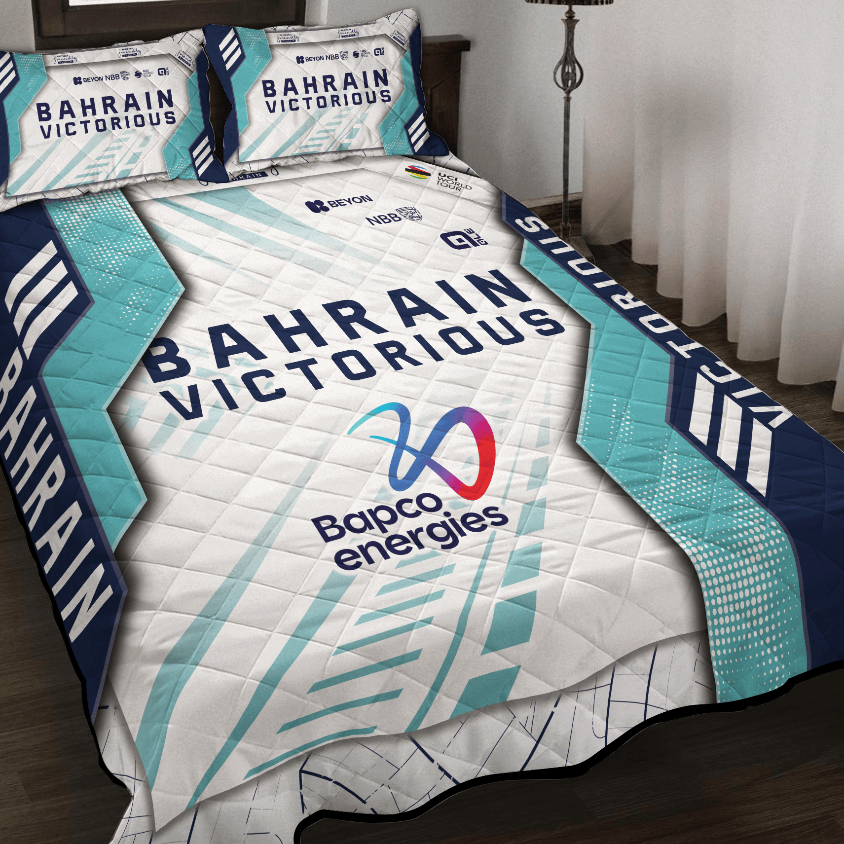 Bahrain Victorious Inspired Quilt Set