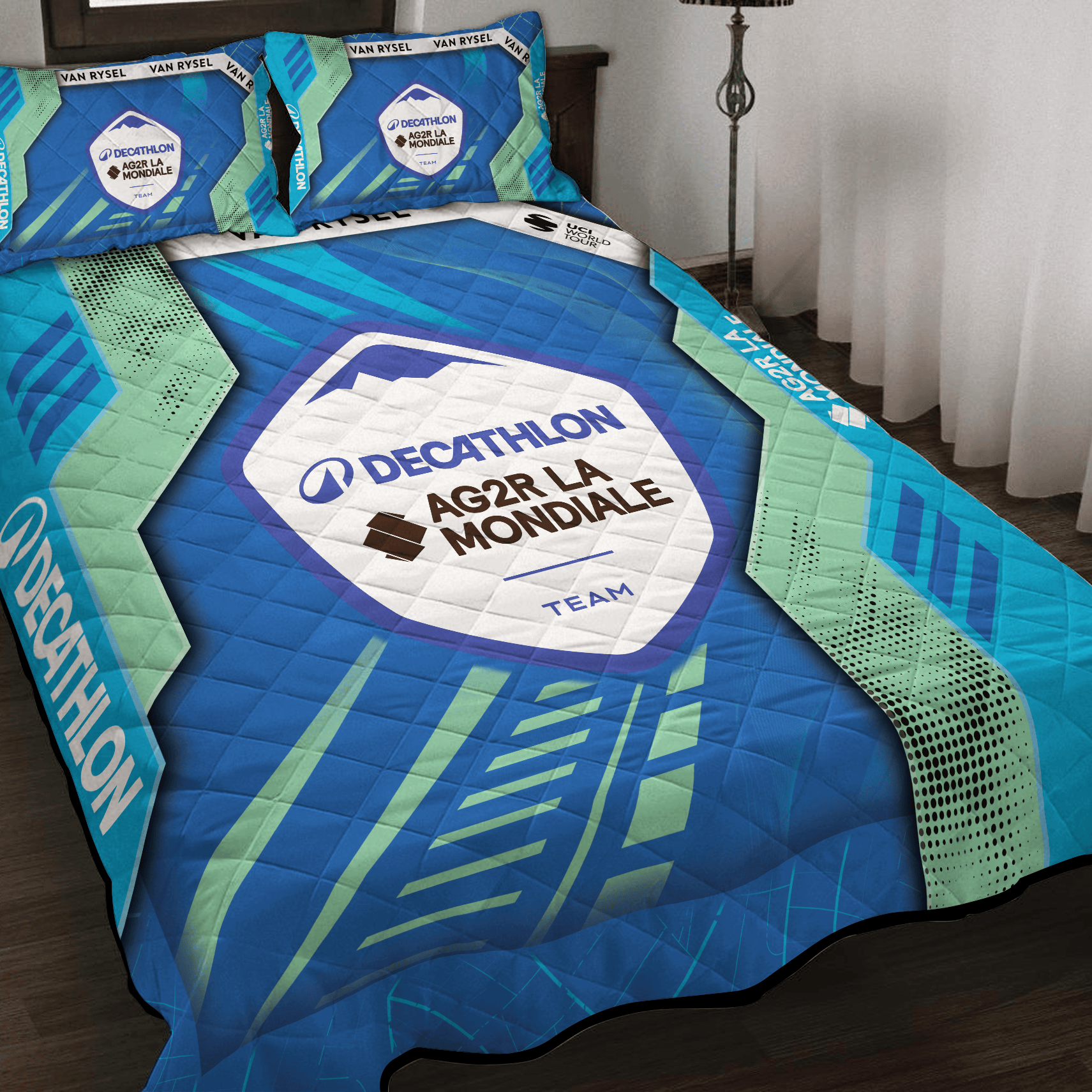 Decathlon AG2R La Mondiale Inspired Quilt Set
