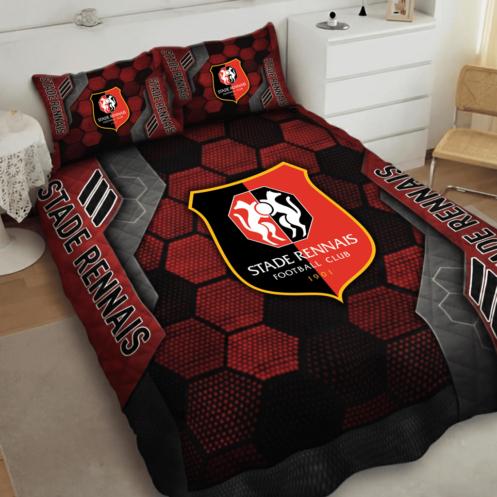 Stade Rennais Inspired Quilt Set