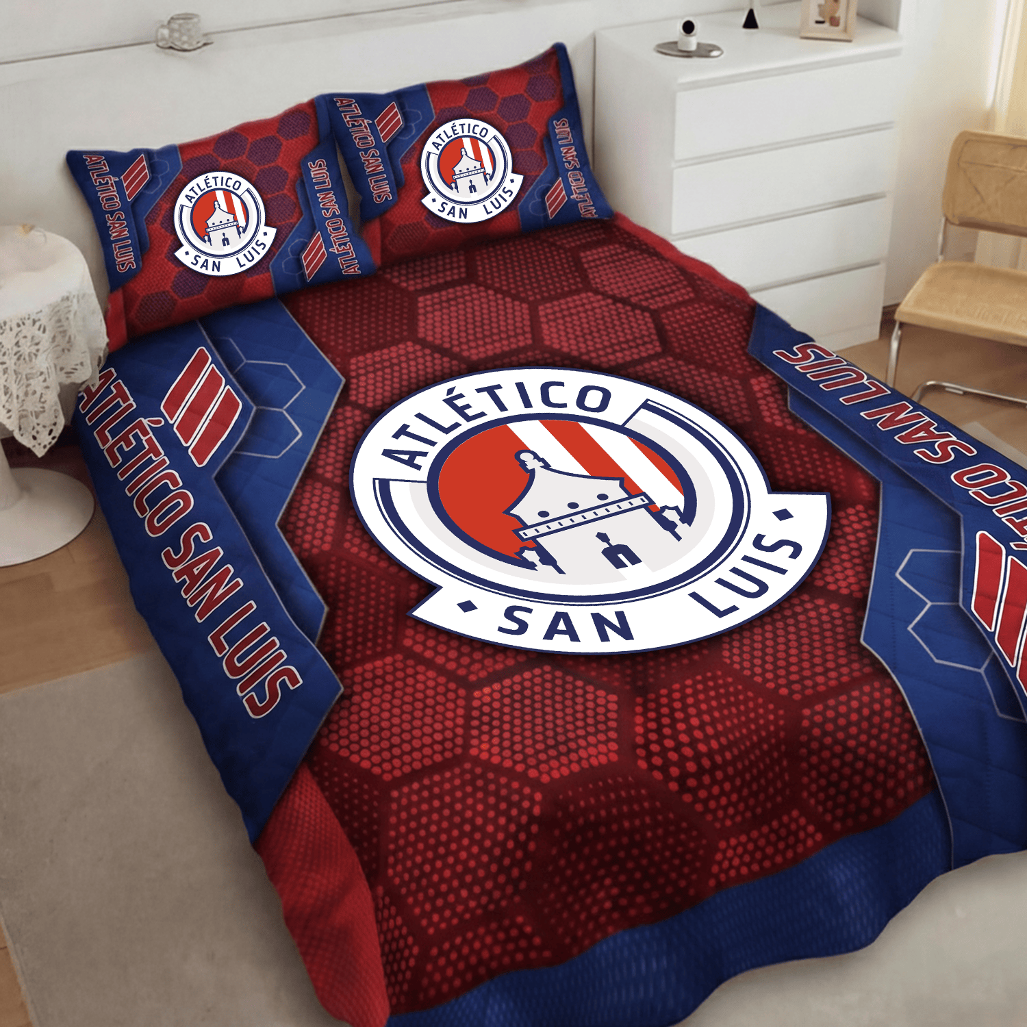 Atlético San Luis Inspired Full Bedding Set