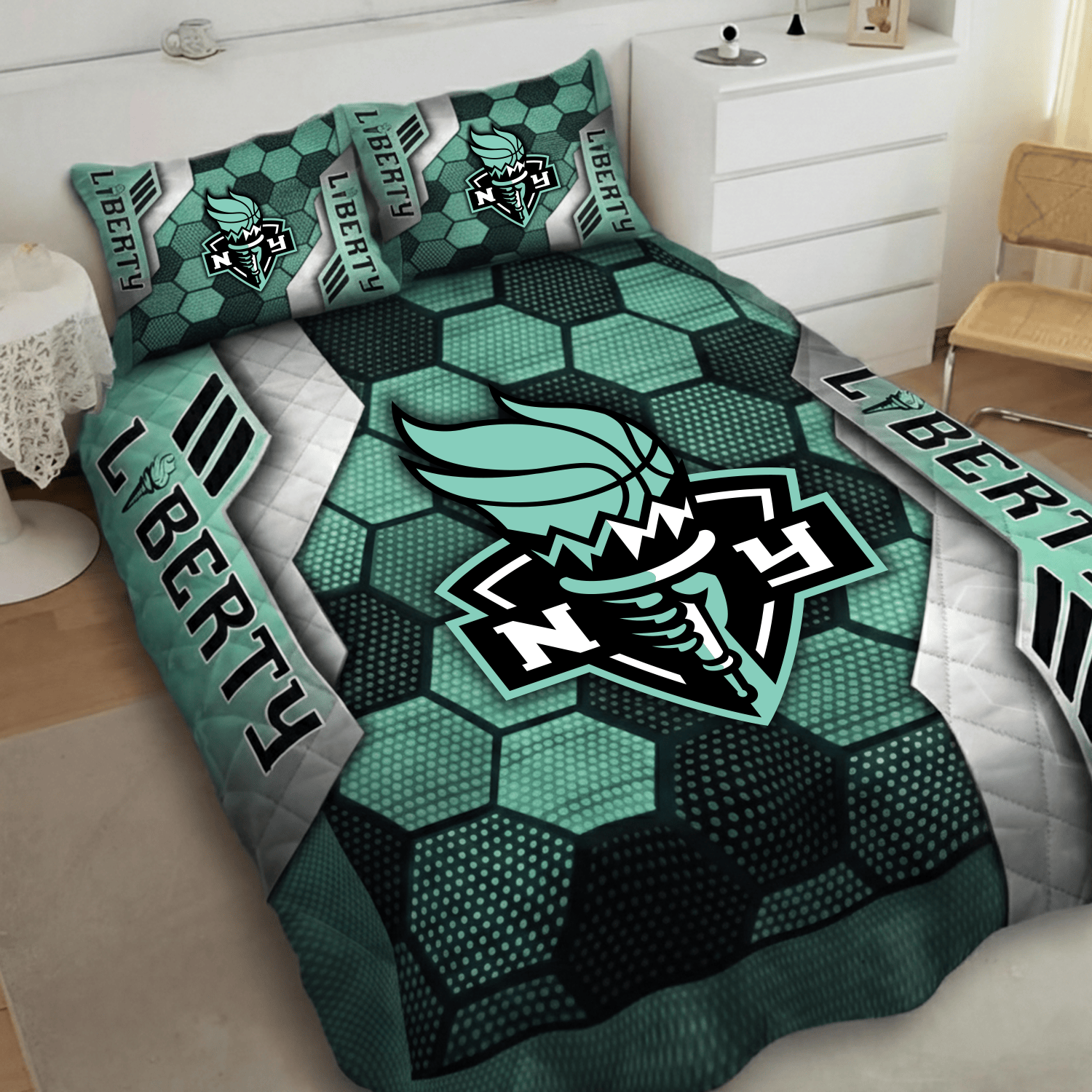New York Liberty Inspired Quilt Set