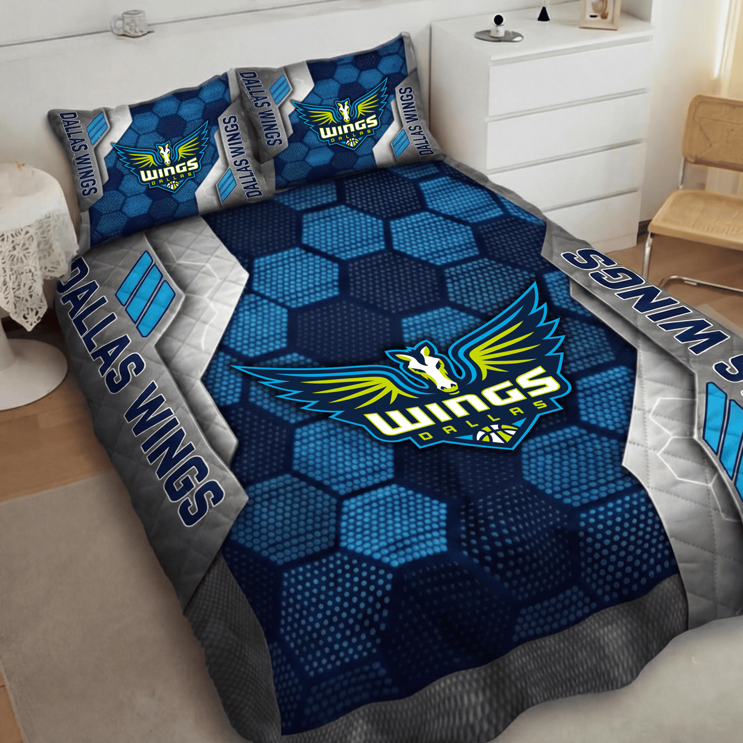 Dallas Wings Inspired Quilt Set