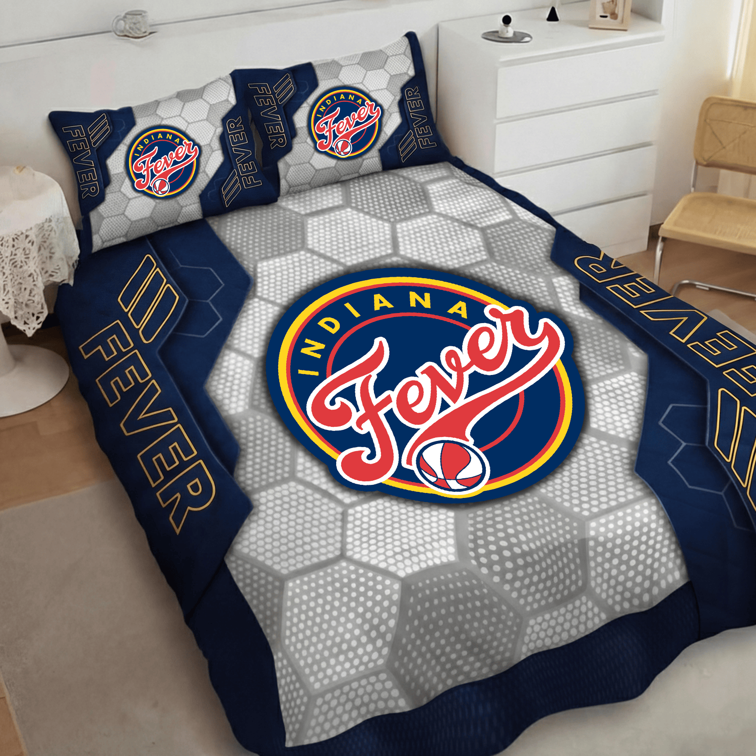 Indiana Fever Inspired Quilt Set