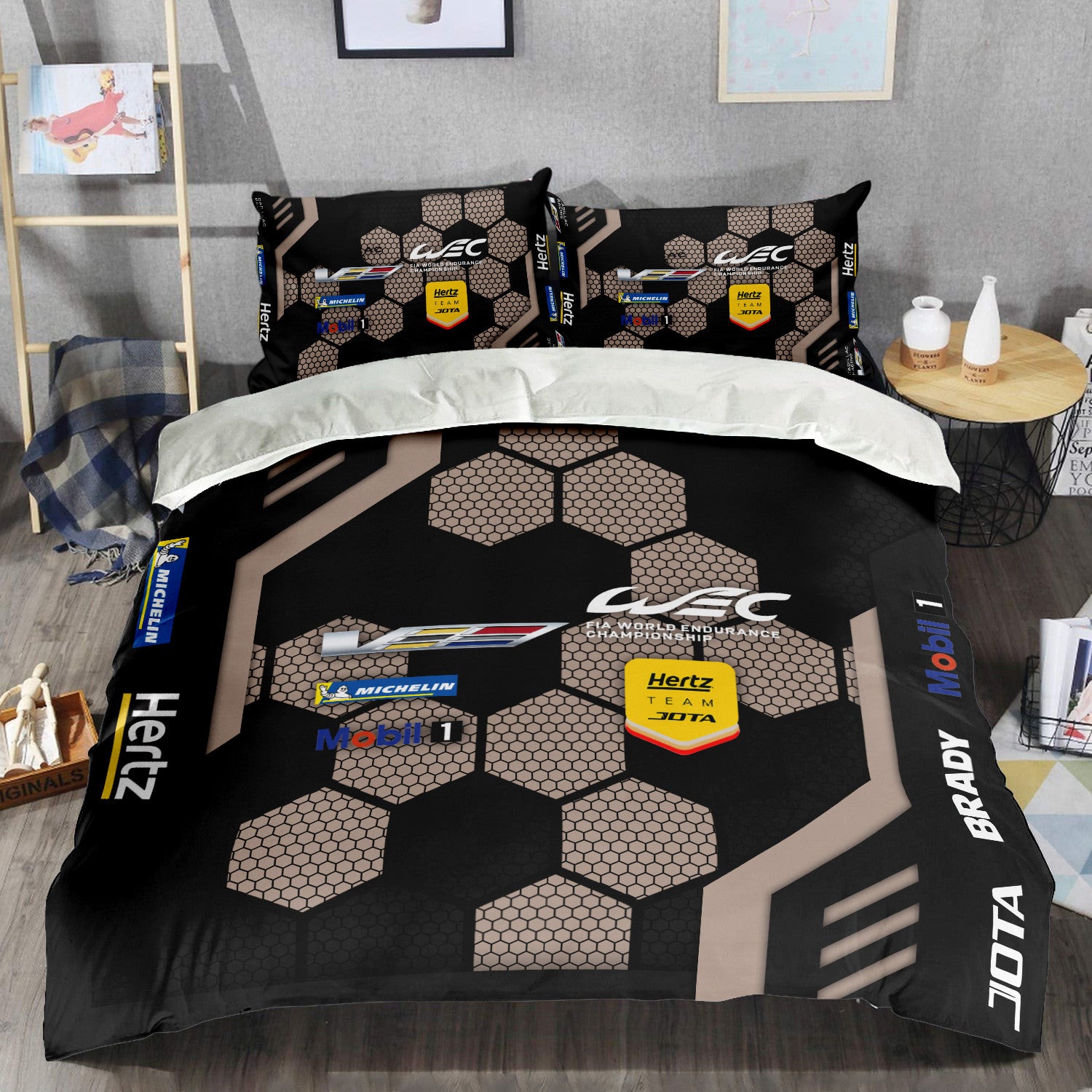 CADILLAC HERTZ TEAM JOTA Inspired Quilt Set