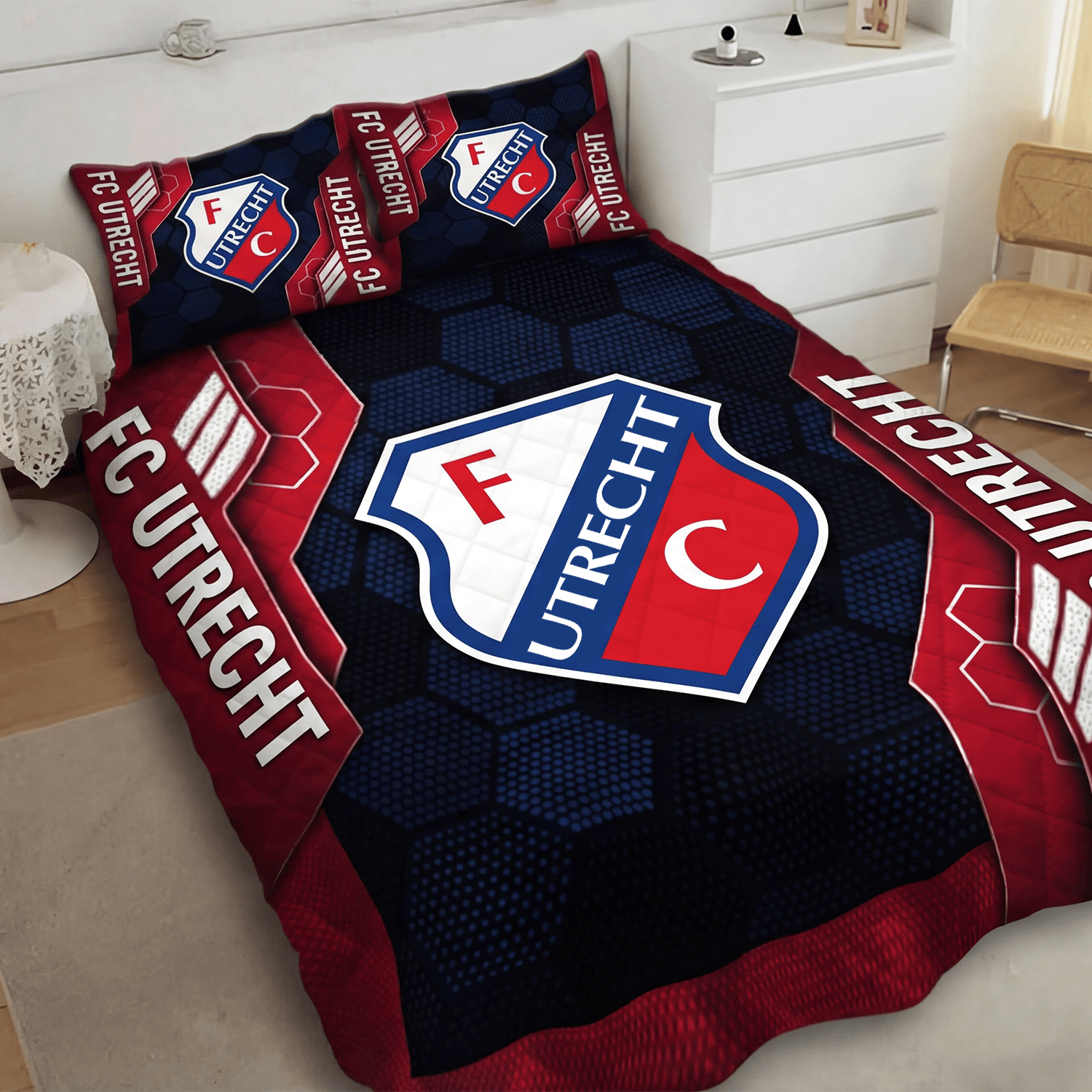 FC Utrecht Inspired Quilt Set