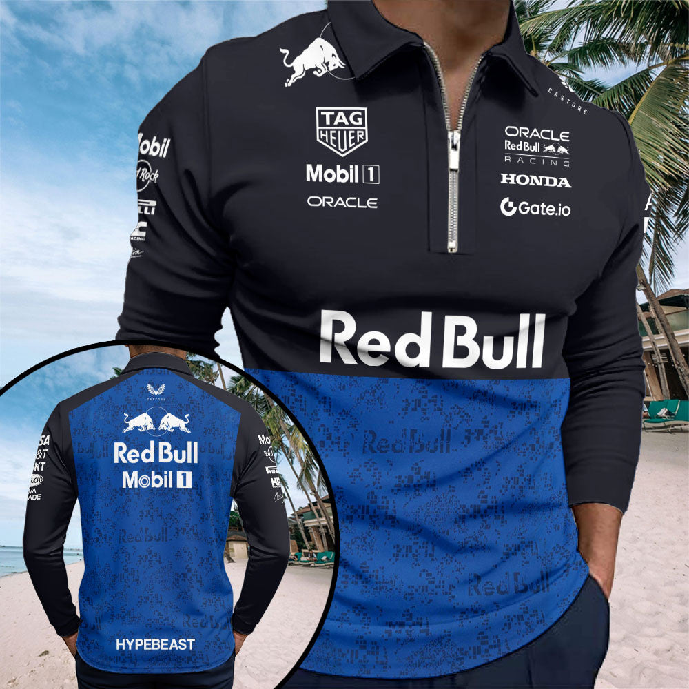 Red Bull Racing Zip Polo Shirt