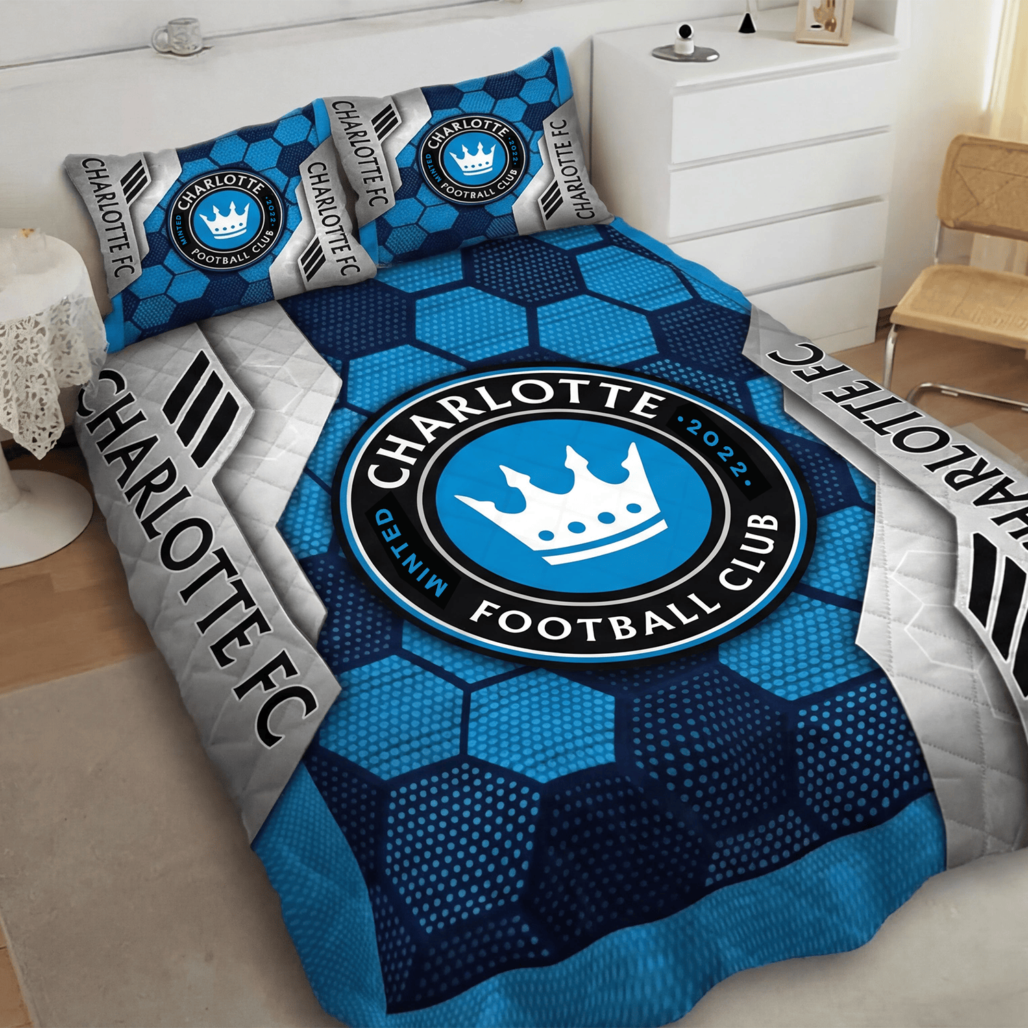 Charlotte FC Inspired Quilt Set