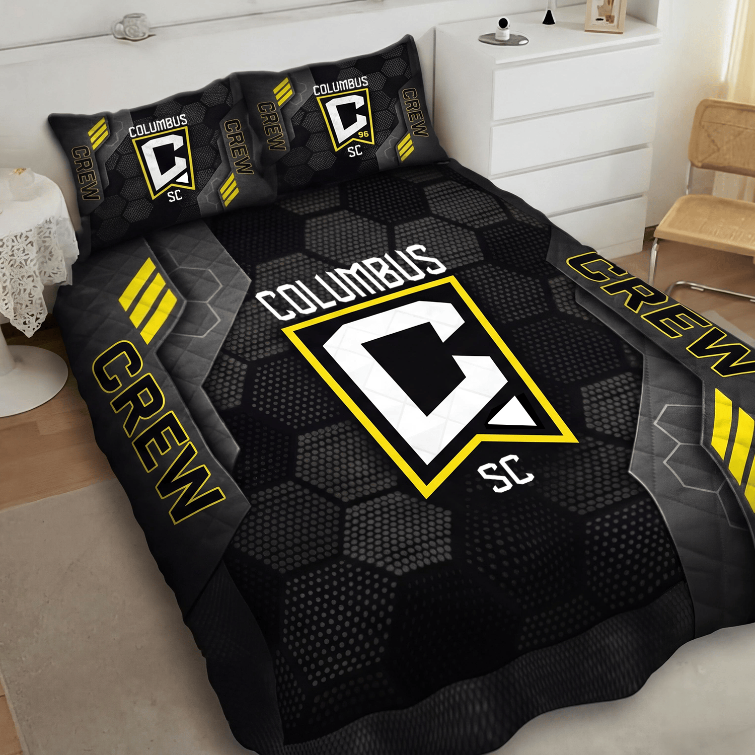 Columbus Crew Inspired Quilt Set