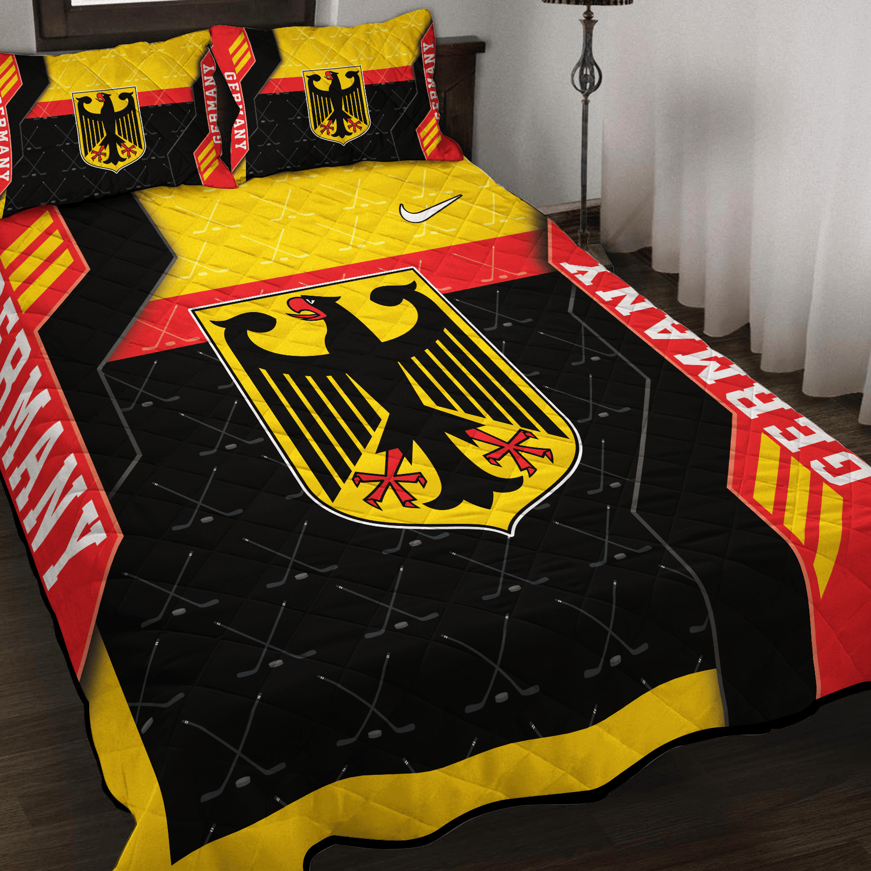 Germany Ice Hockey Inspired Quilt Set