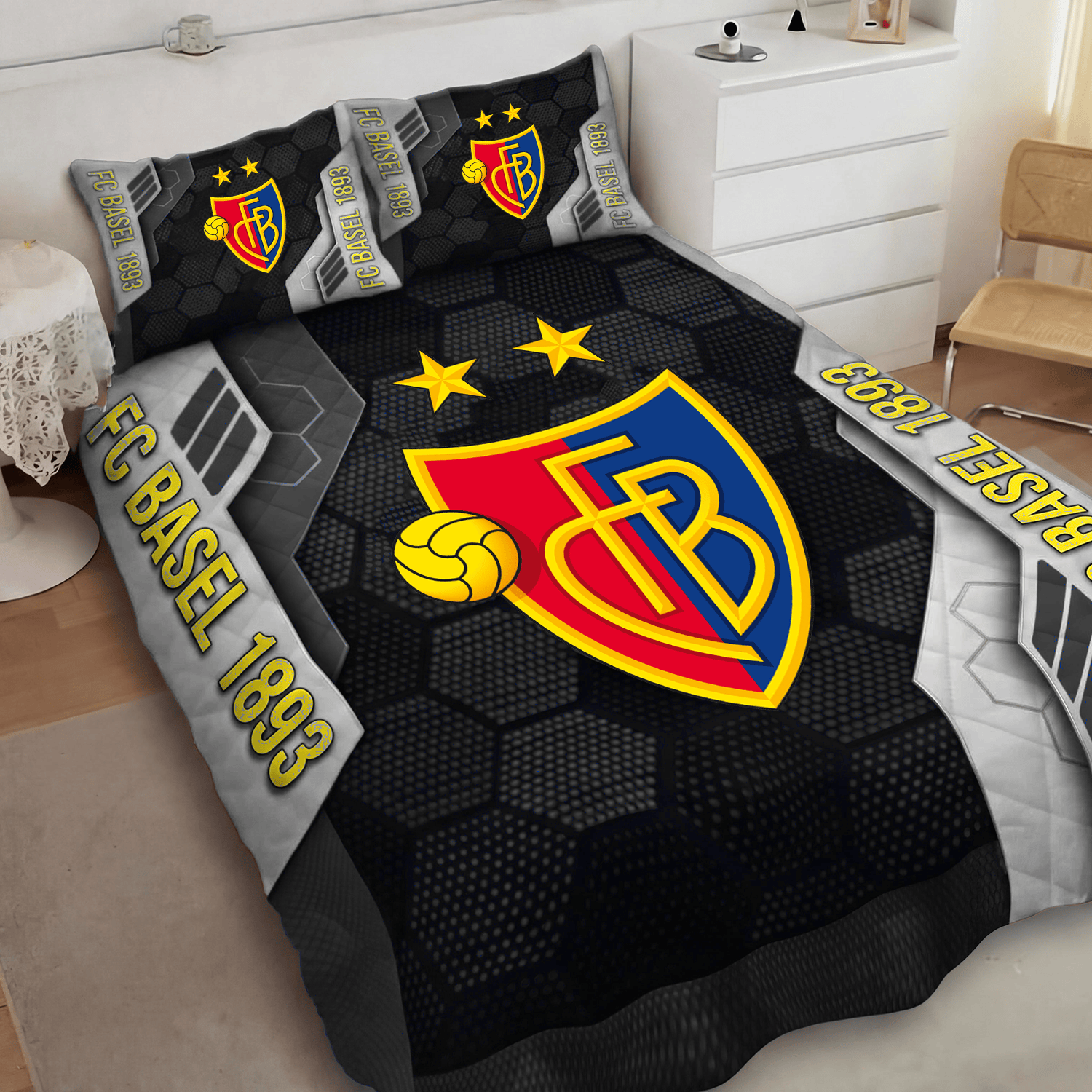FC Basel 1893 Inspired Full Bedding Set
