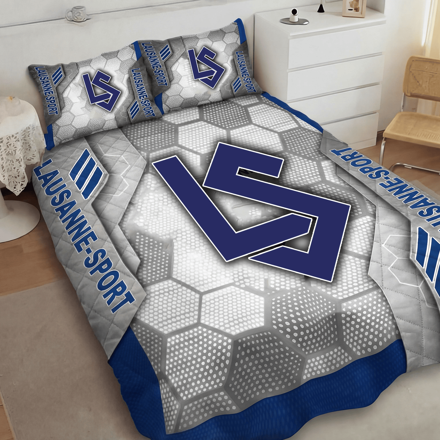 FC Lausanne Sport Inspired Full Bedding Set