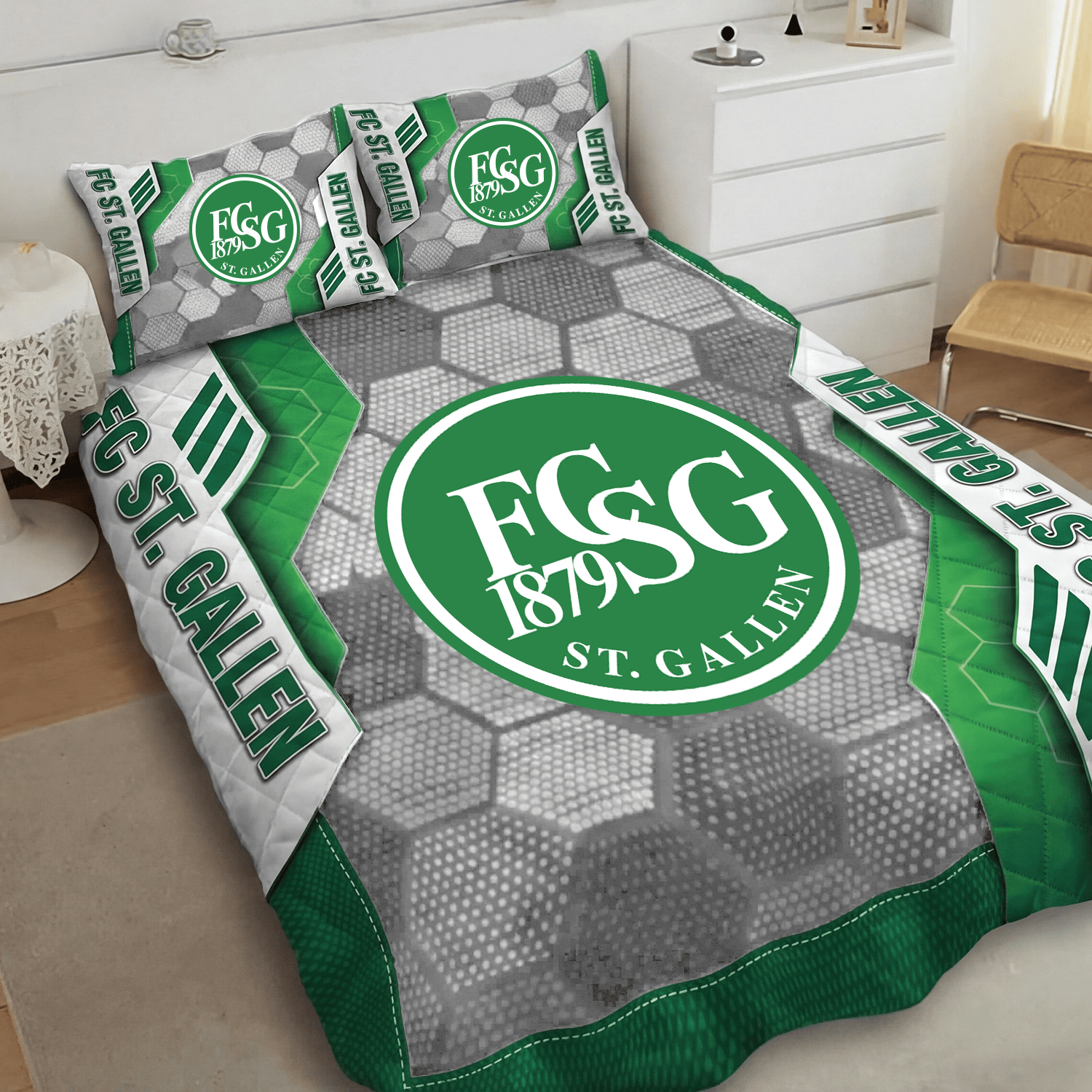FC St. Gallen Inspired Full Bedding Set