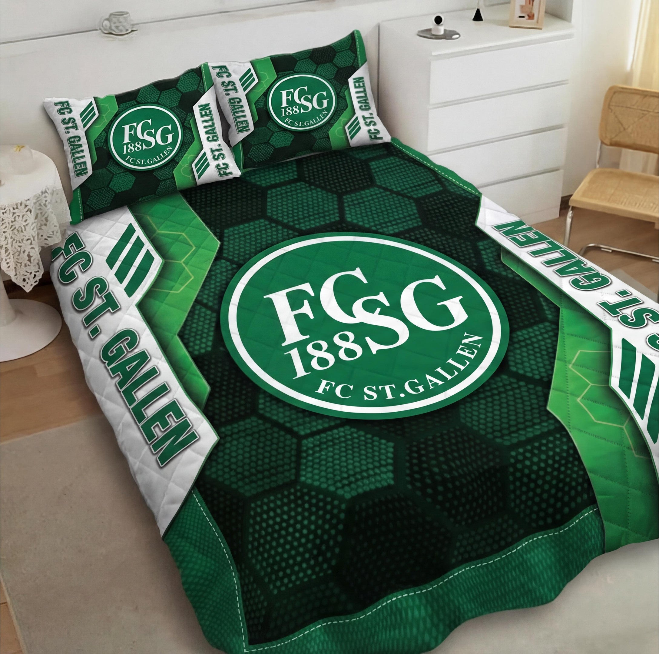 FC St. Gallen Inspired Full Bedding Set