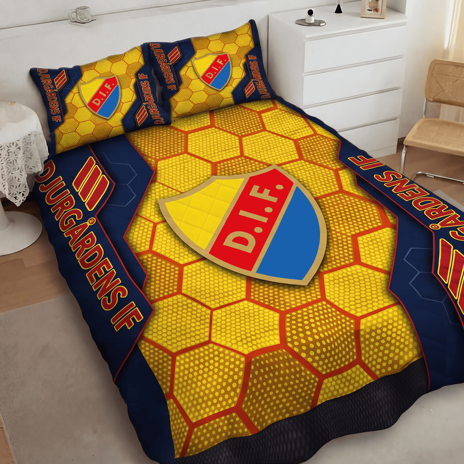 Djurgårdens IF Inspired Full Bedding Set
