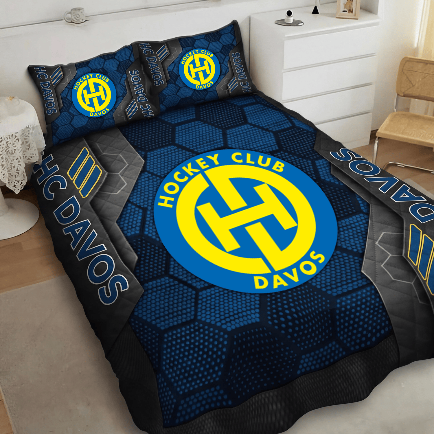 HC Davos Inspired Full Bedding Set