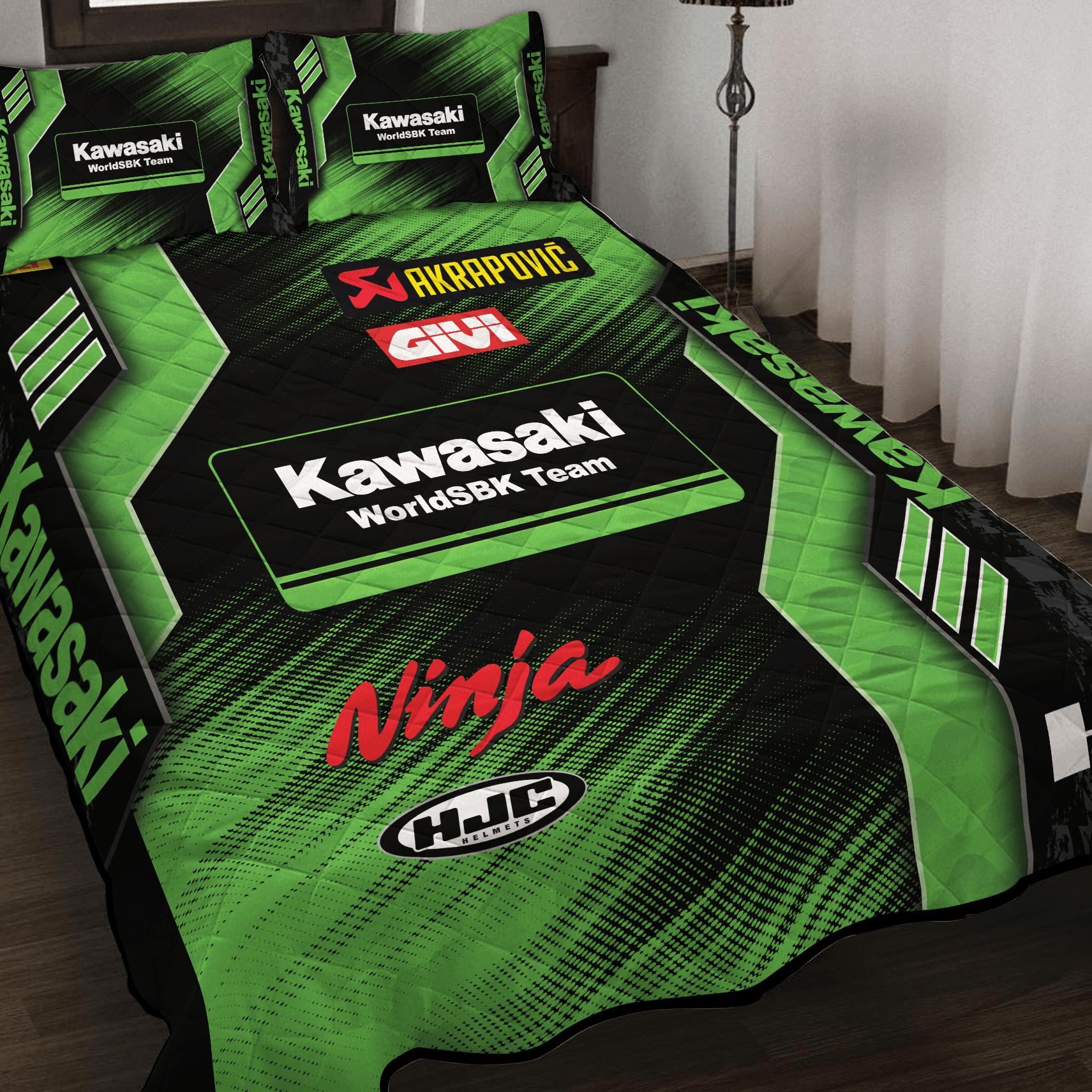 Kawasaki WorldSBK Team Inspired ull Bedding Set