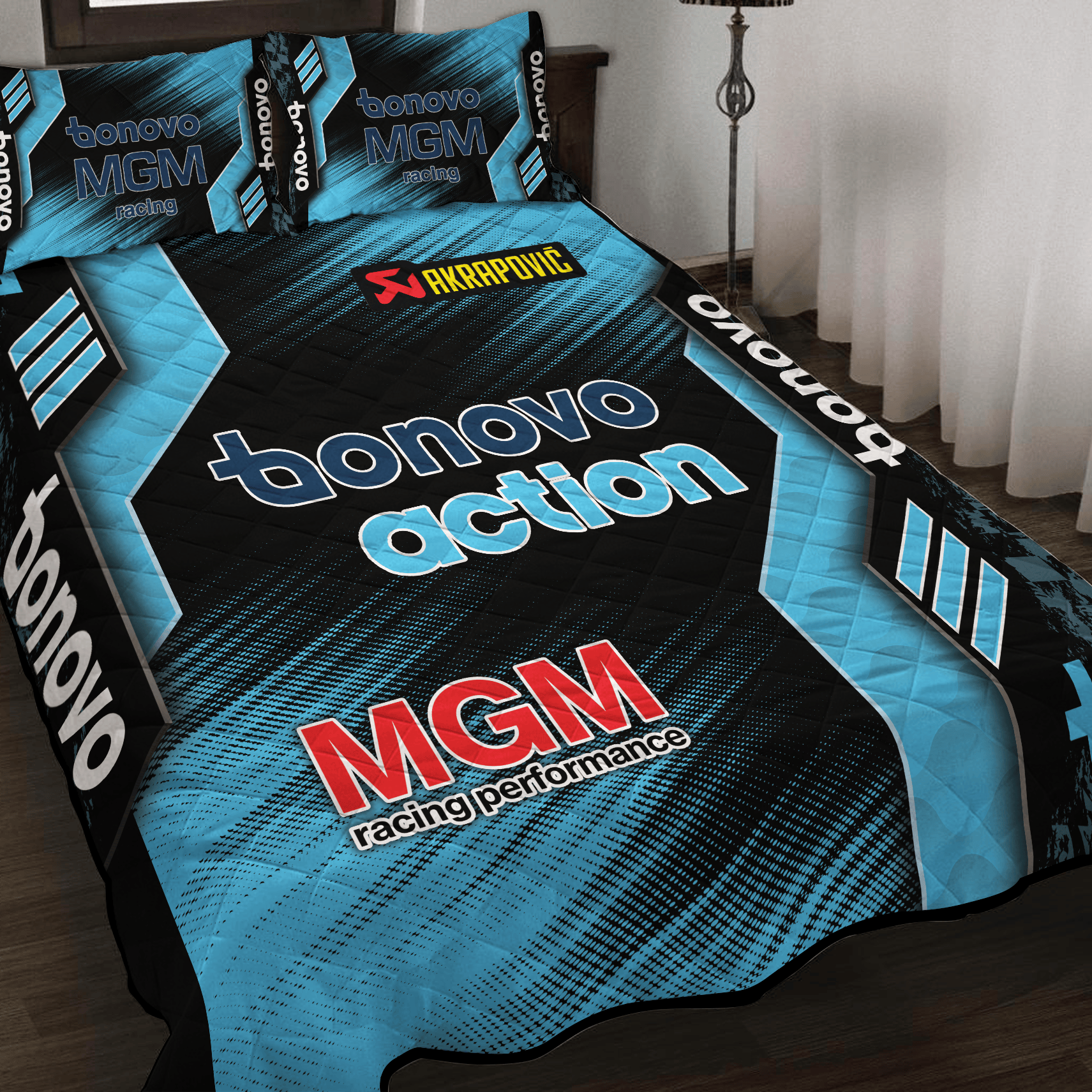 MGM BONOVO Racing Inspired Full Bedding Set